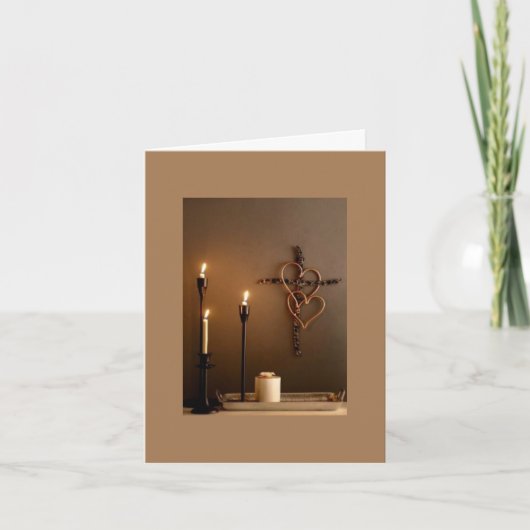 Religieuze kerst bedankkaart (Voorkant)