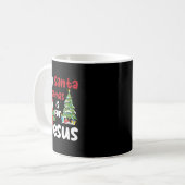 Religieuze Kerst Gekke Kerstmis is voor J Koffiemok (Voorkant links)