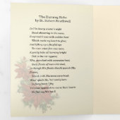 Religieuze kerst Jezus Maagd Mary St Joseph Drieluik Wenskaart (Binnenzijde eerst)