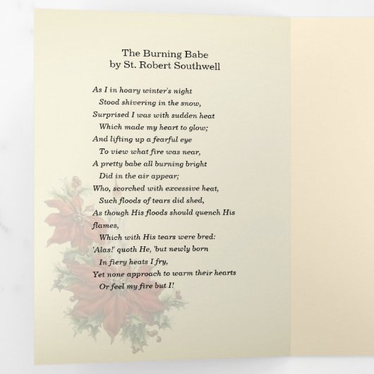 Religieuze kerst Jezus Maagd Mary St Joseph Drieluik Wenskaart (Binnenzijde eerst)