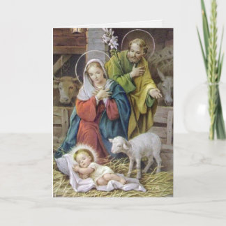 Religieuze Kerst Kaarten | De Heilige Familie