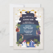 Religieuze kerst kerstfeestdag kaart (Voorkant)