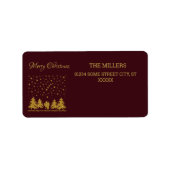 Religieuze Kerst Maagd Maria, St. Jozef, Jezus Etiket (Voorkant)