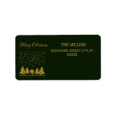 Religieuze Kerst Maagd Maria, St. Jozef, Jezus Etiket (Voorkant)