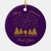 Religieuze Kerst Maagd Maria, St. Jozef, Jezus Keramisch Ornament (Voorkant)