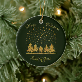 Religieuze Kerst Maagd Maria, St. Jozef, Jezus Keramisch Ornament