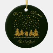 Religieuze Kerst Maagd Maria, St. Jozef, Jezus Keramisch Ornament (Voorkant)