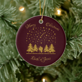 Religieuze Kerst Maagd Maria, St. Jozef, Jezus Keramisch Ornament