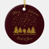 Religieuze Kerst Maagd Maria, St. Jozef, Jezus Keramisch Ornament (Voorkant)