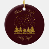 Religieuze Kerst Maagd Maria, St. Jozef, Jezus Keramisch Ornament (Achterkant)