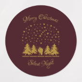 Religieuze Kerst Maagd Maria, St. Jozef, Jezus Labels (Design 1)