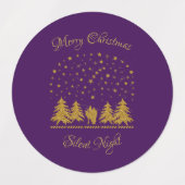 Religieuze Kerst Maagd Maria, St. Jozef, Jezus Labels (Design 1)