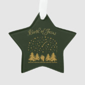 Religieuze Kerst Maagd Maria, St. Jozef, Jezus Ornament (achterkant)