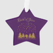 Religieuze Kerst Maagd Maria, St. Jozef, Jezus Ornament (achterkant)