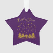 Religieuze Kerst Maagd Maria, St. Jozef, Jezus Ornament (voorkant)