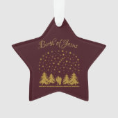 Religieuze Kerst Maagd Maria, St. Jozef, Jezus Ornament (voorkant)