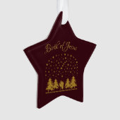 Religieuze Kerst Maagd Maria, St. Jozef, Jezus Ornament (voorkant)