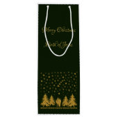 Religieuze Kerst Maagd Maria, St. Jozef, Jezus Wijn Cadeautas (Achterkant)