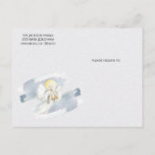 Religieuze kerst met baby Jezus, Mary & Joseph Briefkaart (Achterkant)