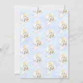 Religieuze kerst met baby Jezus, Mary & Joseph Kaart (Achterkant)