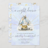 Religieuze kerst met baby Jezus, Mary & Joseph Kaart (Voorkant / Achterkant)