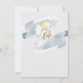 Religieuze kerst met baby Jezus, Mary & Joseph Kaart (Achterkant)