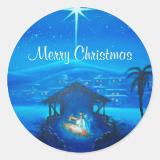 Religieuze kerst op maat geschenk Sticker
