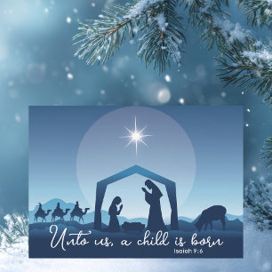 Religieuze Kerstbijbel Verse Geboorteplaats Feestdagenkaart