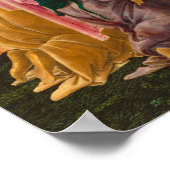 Religieuze kerstbotticelli Magi Art Painting Poster (Hoek)
