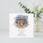 Religieuze kerstfeest geboorte Jezus Christus in Kaart (Staand voorkant)