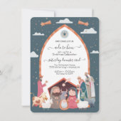 Religieuze kerstfeestdag kaart (Voorkant)