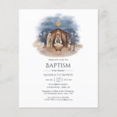 Religieuze kerstfeestdagen Baptisme uitnodiging Flyer (Voorkant)