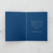 Religieuze kerstfeestdagen feestdagen kaart (Binnen)