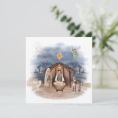 Religieuze kerstfeestdagen - Jezus Baptisme I Kaart (Staand voorkant)