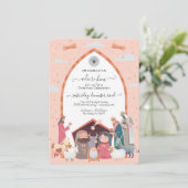 Religieuze kerstfeestdagen kaart (Staand voorkant)