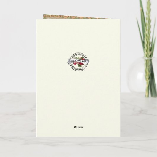 Religieuze kerstfeestsrituelen Verse Feestdagen Kaart (Achterkant)