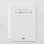 Religieuze kerstfoto begroeting Holiday Kaart (Achterkant)