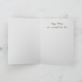 Religieuze kerstfoto begroeting Holiday Kaart (Binnen)