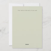 Religieuze kerstfoto begroeting Holiday Kaart (Achterkant)