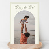 Religieuze kerstfoto begroeting Holiday Kaart