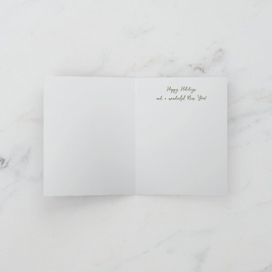 Religieuze Kerstfoto Gevouwen Vakantie Kaart (Binnen)