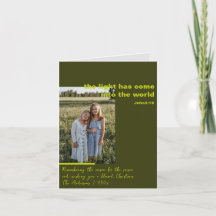 Religieuze Kerstfoto Gevouwen Vakantie Kaart