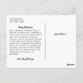 Religieuze kerstfoto, volledige foto briefkaart (Achterkant)