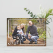 Religieuze kerstfotokaart Joy Natitivity Lijst Feestdagenkaart (Staand voorkant)