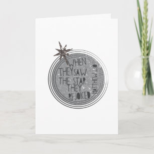 Religieuze kerstgeschrift feestdagen kaart