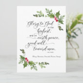 Religieuze kerstKaart KJV Bijbelversie (Staand voorkant)