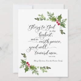 Religieuze kerstKaart KJV Bijbelversie