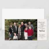 Religieuze kerstkaart KJV Verse Aankondiging (Voorkant / Achterkant)