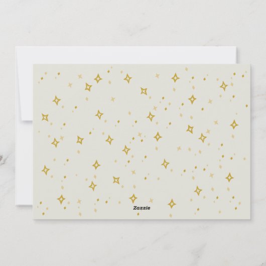 Religieuze kerstkaart met bijbels vers (Achterkant)