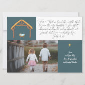 Religieuze kerstkaart met John 3:16 (Voorkant)